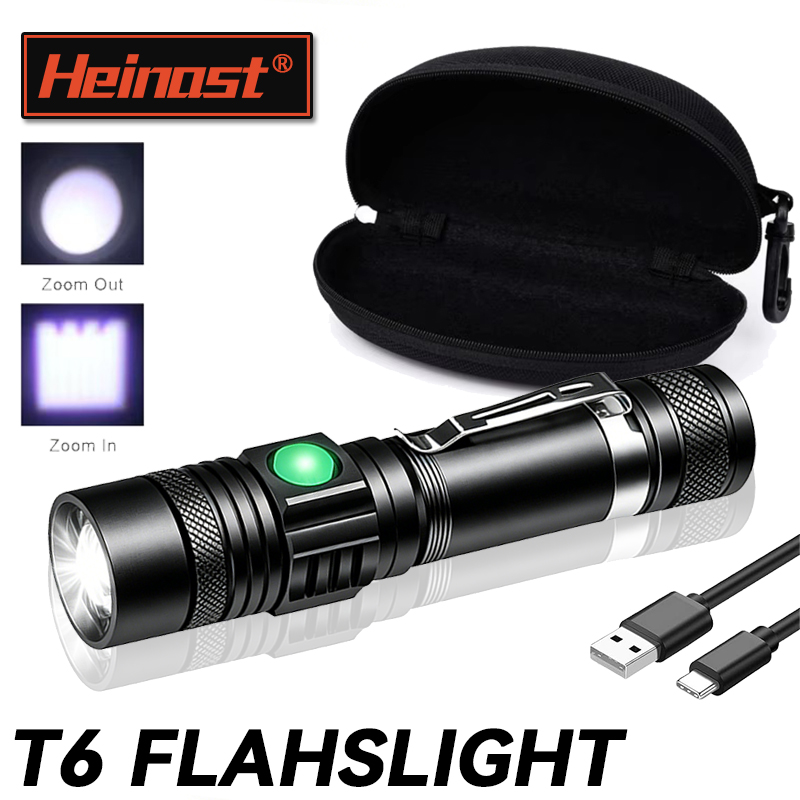 Outdoor Adventures - مصباح يدوي LED قابل لإعادة الشحن