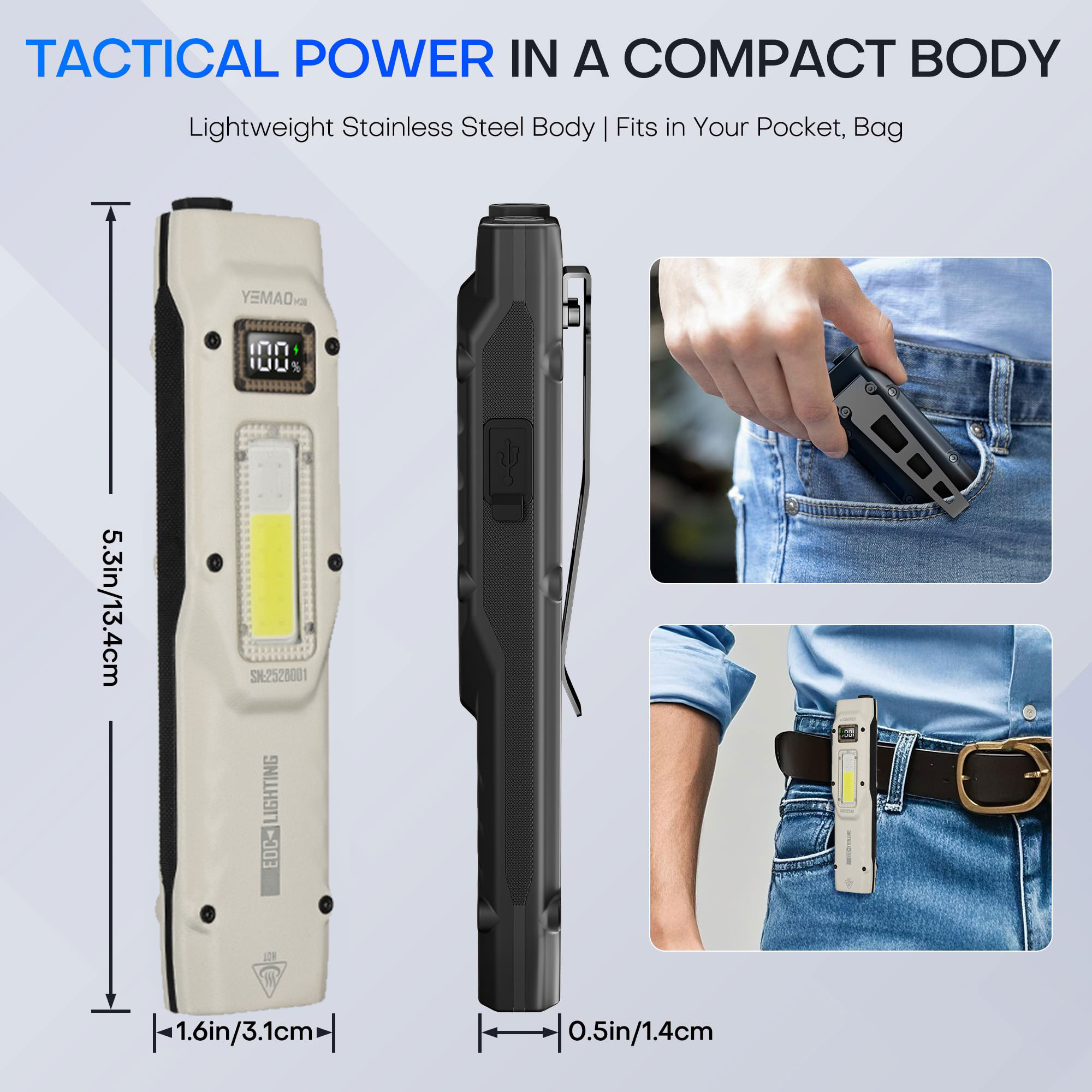 المحمولة 880LM YEMAO M28 رقيقة - مراجعة Outdoor Adventures وسعره