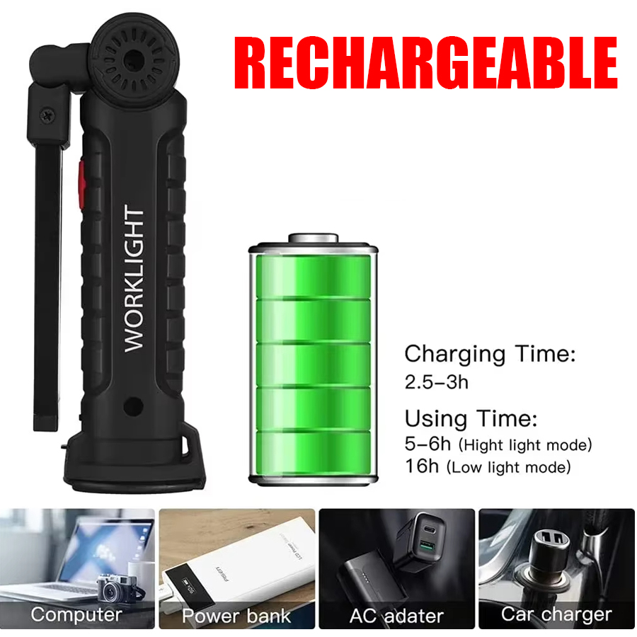 مصباح يدوي LED محمول مع خطاف م - مراجعة Outdoor Adventures وسعره