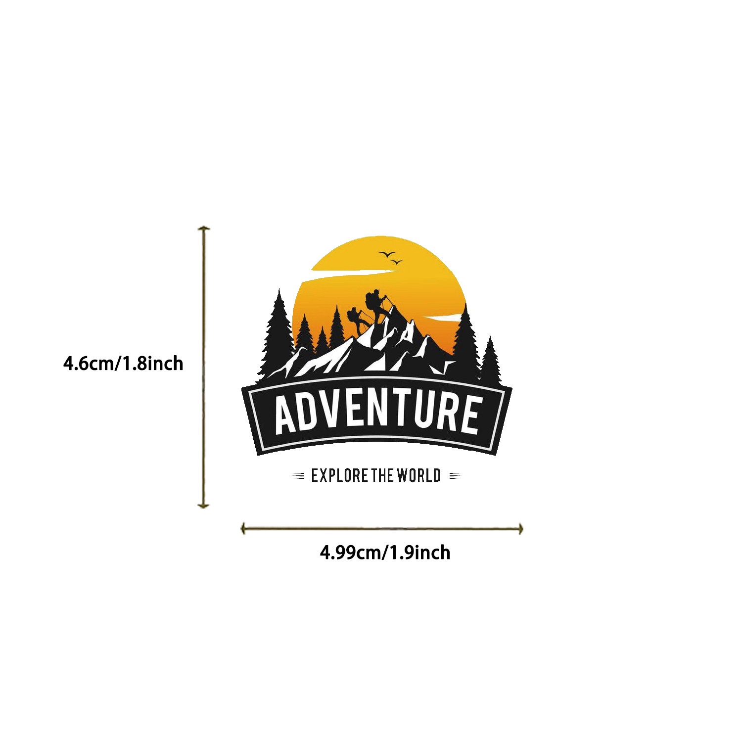 50/100 قطعة ملصق الحدائق الوطن - مراجعة Outdoor Adventure Enthusiast وسعره