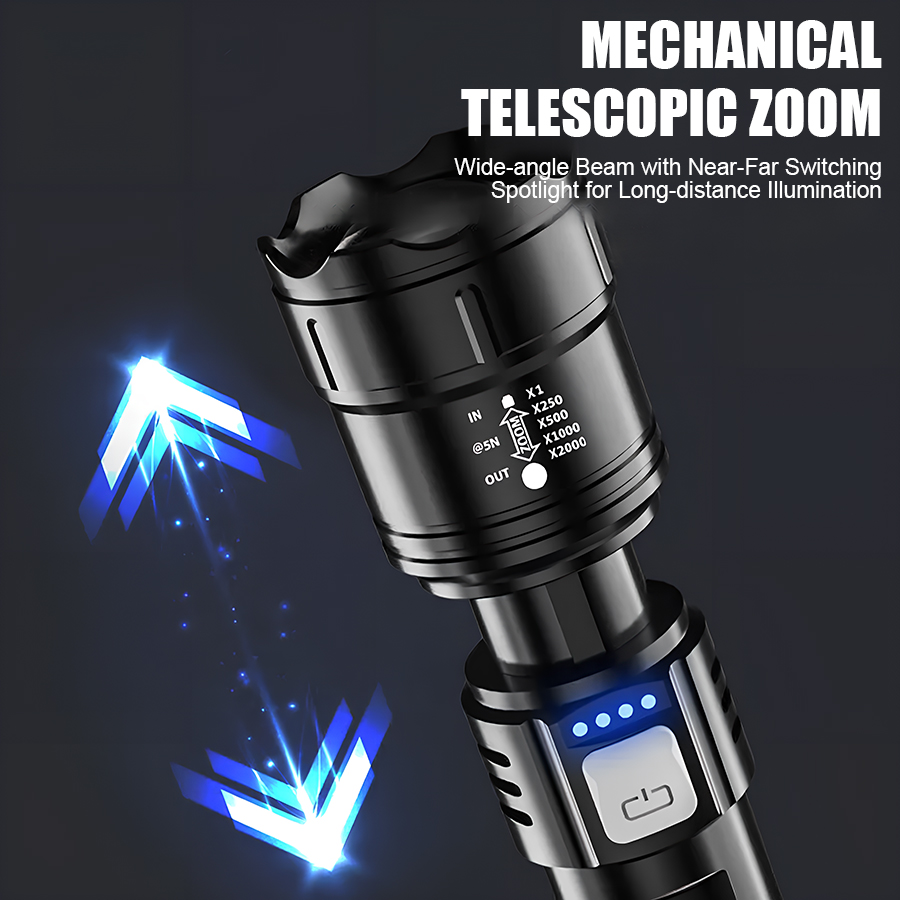 مصباح يدوي LED عالي القوة P50  - مراجعة Outdoor Adventures وسعره
